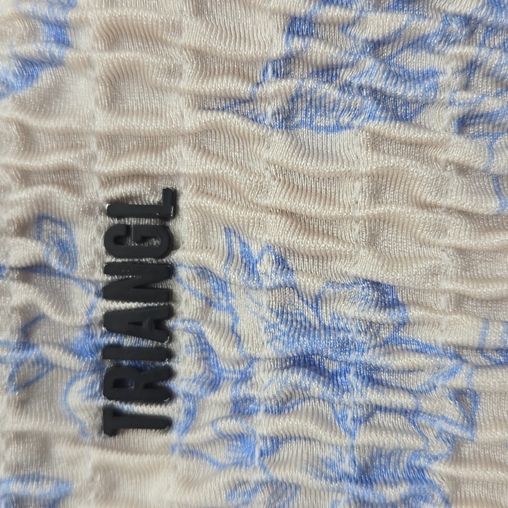 Triangl Blue Rose Voile String Bikini Bottom Small - Picture 3 of 5